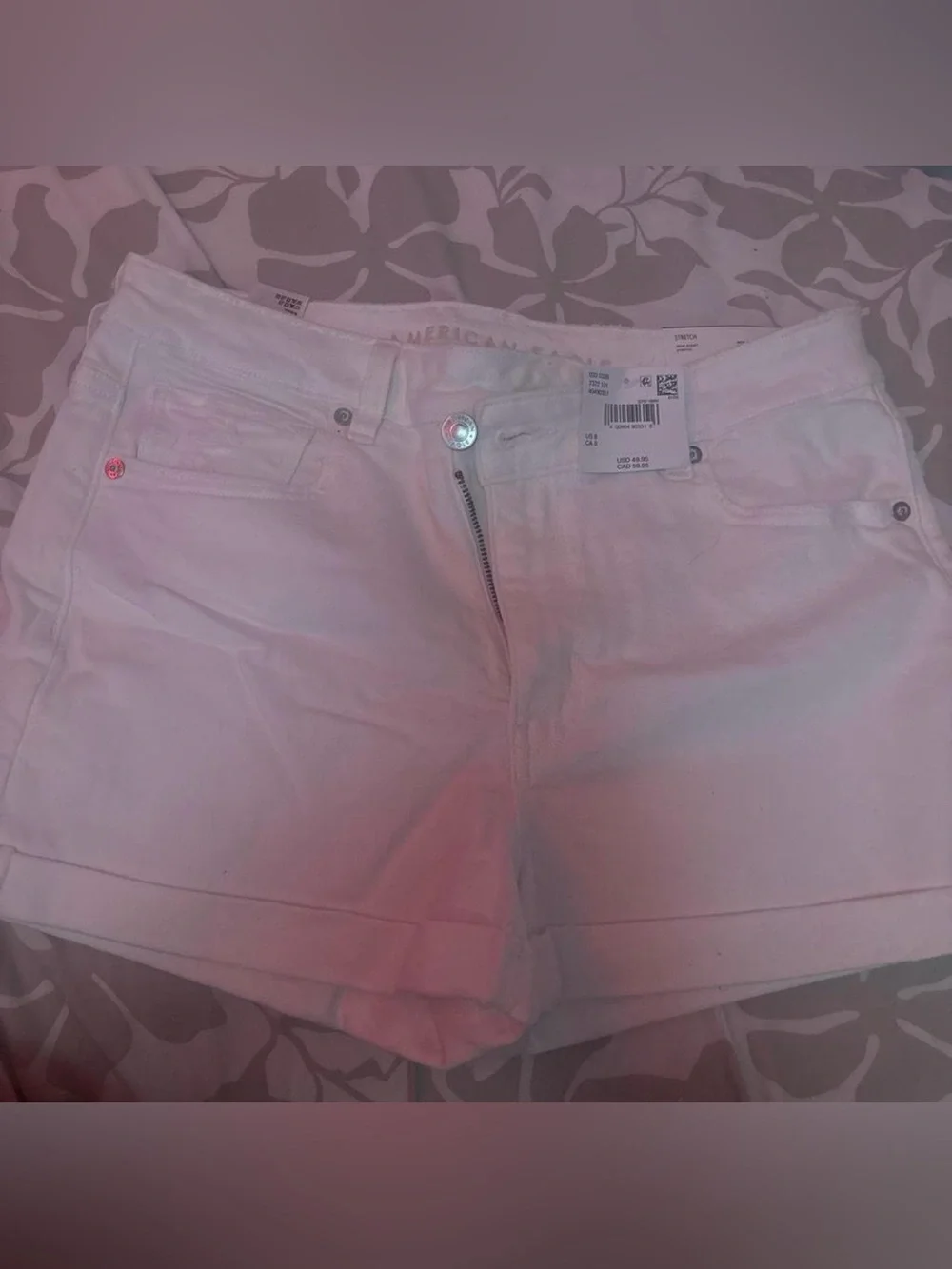 American Eagle Outfitters White Denim Shorts